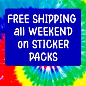 Free Shipping on ALL Sticker Packs